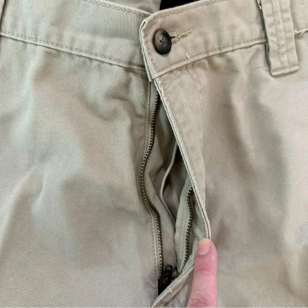 RedHead Men's Khaki Cotton Cargo Shorts Size Waist 38 GUC